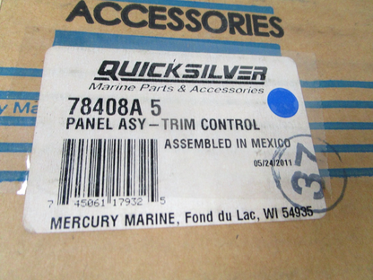 *NEW OEM* 0720 Mercury Quicksilver Trim Control Panel 78408A5