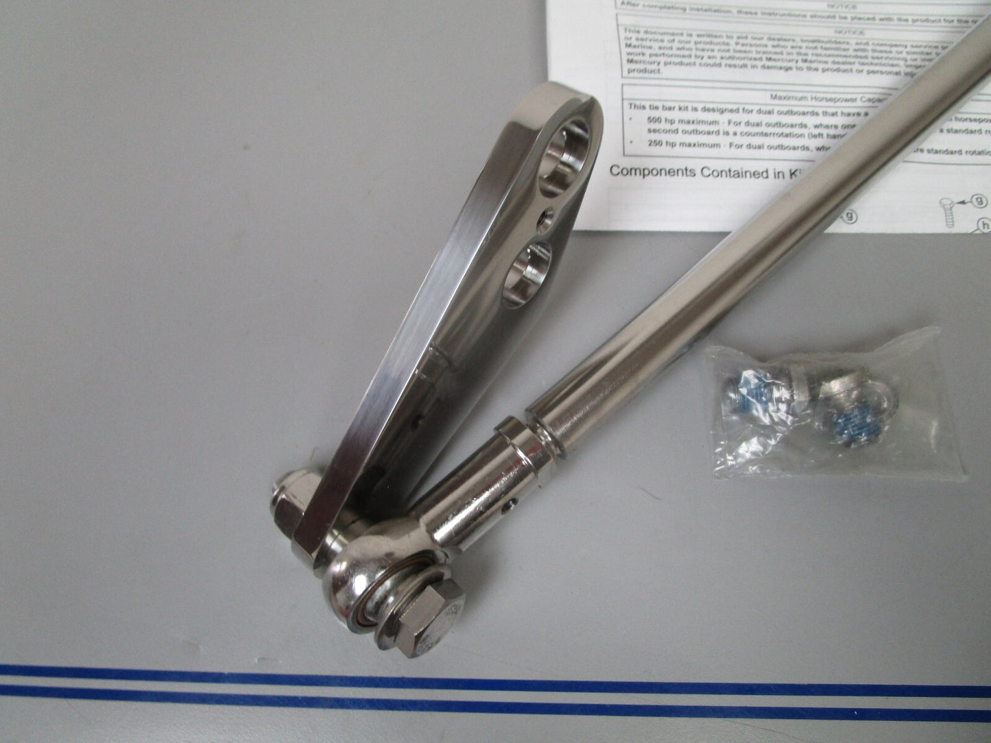 *NEW OEM* 0720 Mercury Quicksilver 30in Tie Bar & Ball Joint Assembly 892789Q25