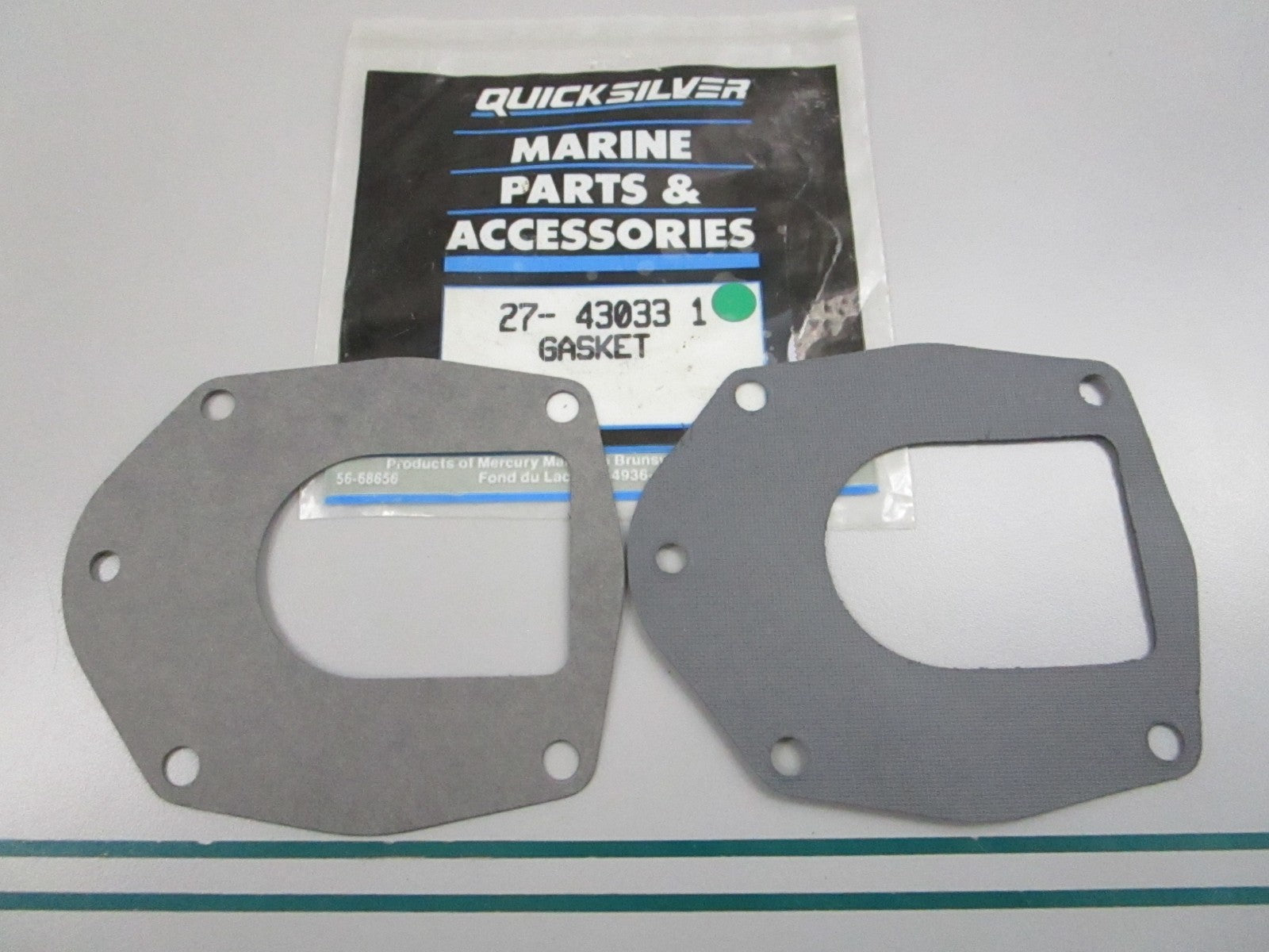 NEW OEM (LOT OF 2) 27-43033 1 Mercury Quicksilver Gasket 0810