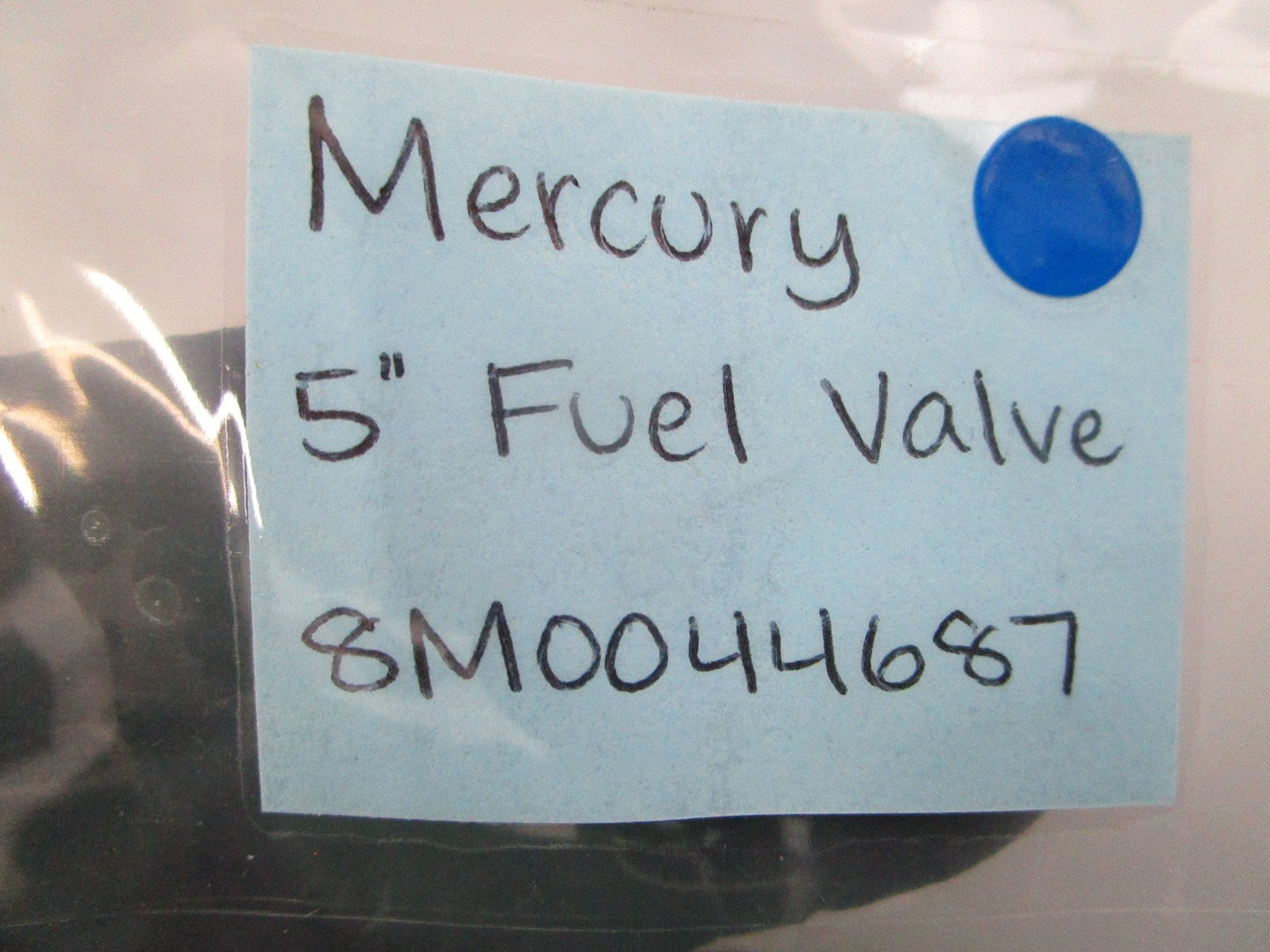 NEW OEM Mercury Quicksilver 8M0044687 5" Fuel Valve 0810