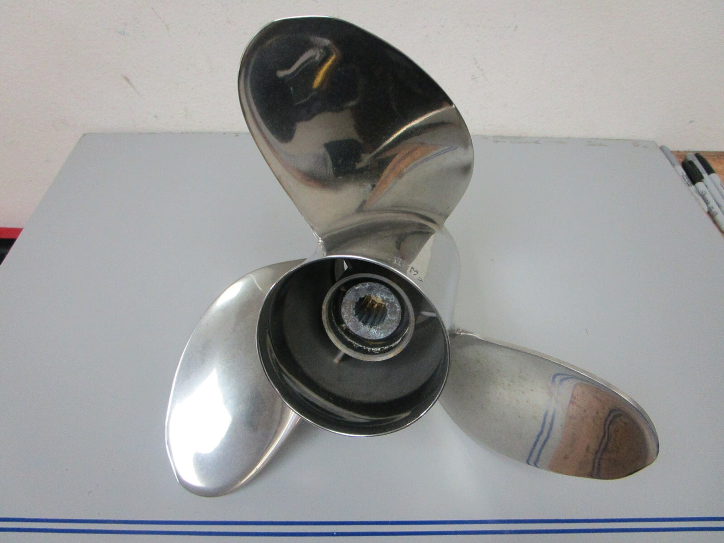 *NEW OEM* 0720 Yamaha 3 Blade Stainless Steel 14 ½ x 21 Propeller 66K-45976-B0