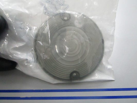 *NEW OEM* 0810 Harley Davidson Dom Front Turn Signal Lens Grey 69329-02