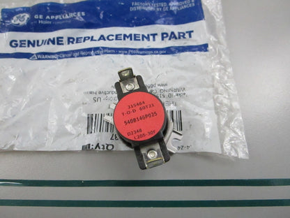 GE NEW OEM Dryer Hi Limit Thermostat WE04X31037 GTD84 PTD60 NOS 0810
