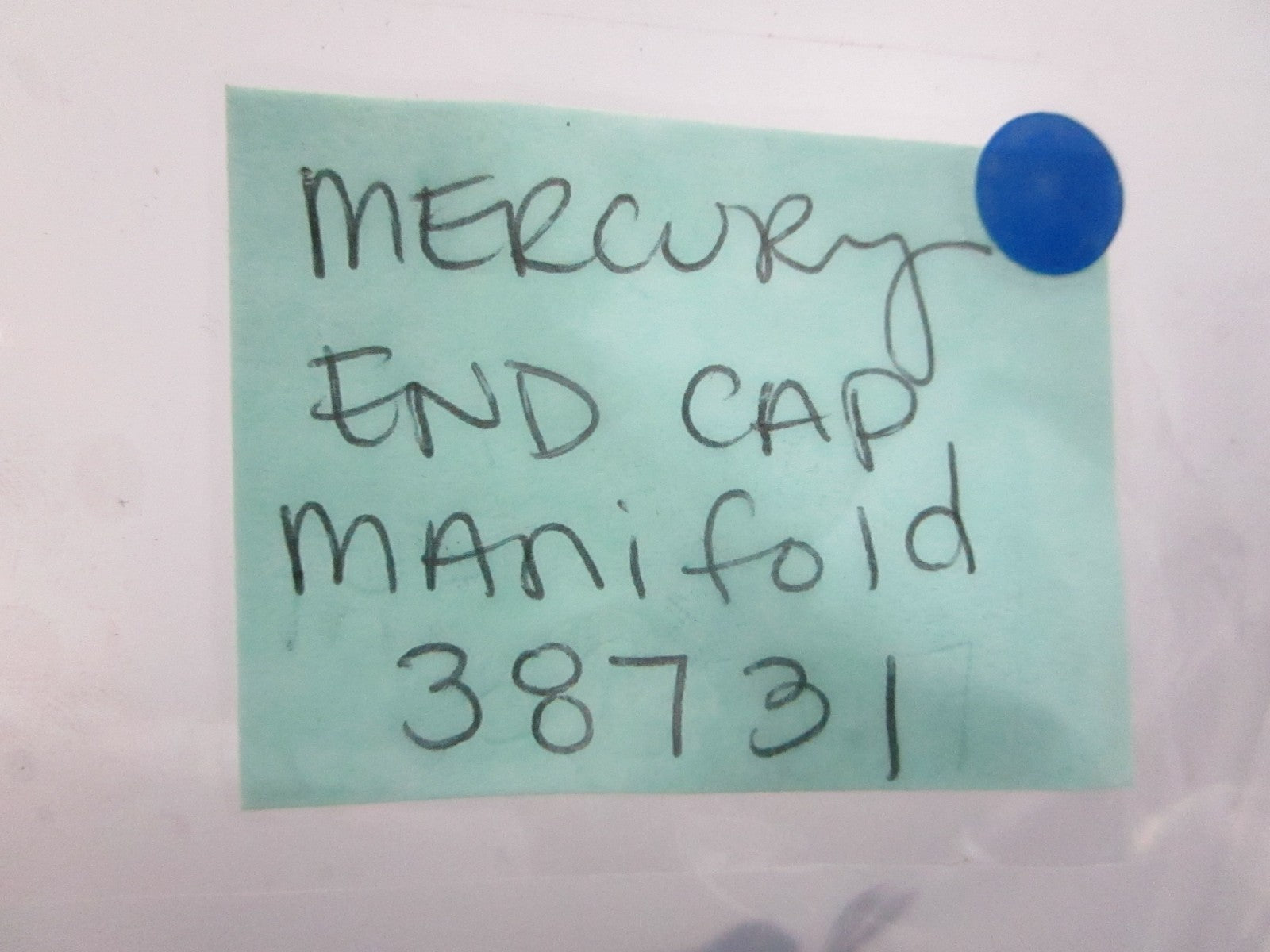 *NEW OEM* 0720 Mercury Mercruiser End Cap Manifold 38731