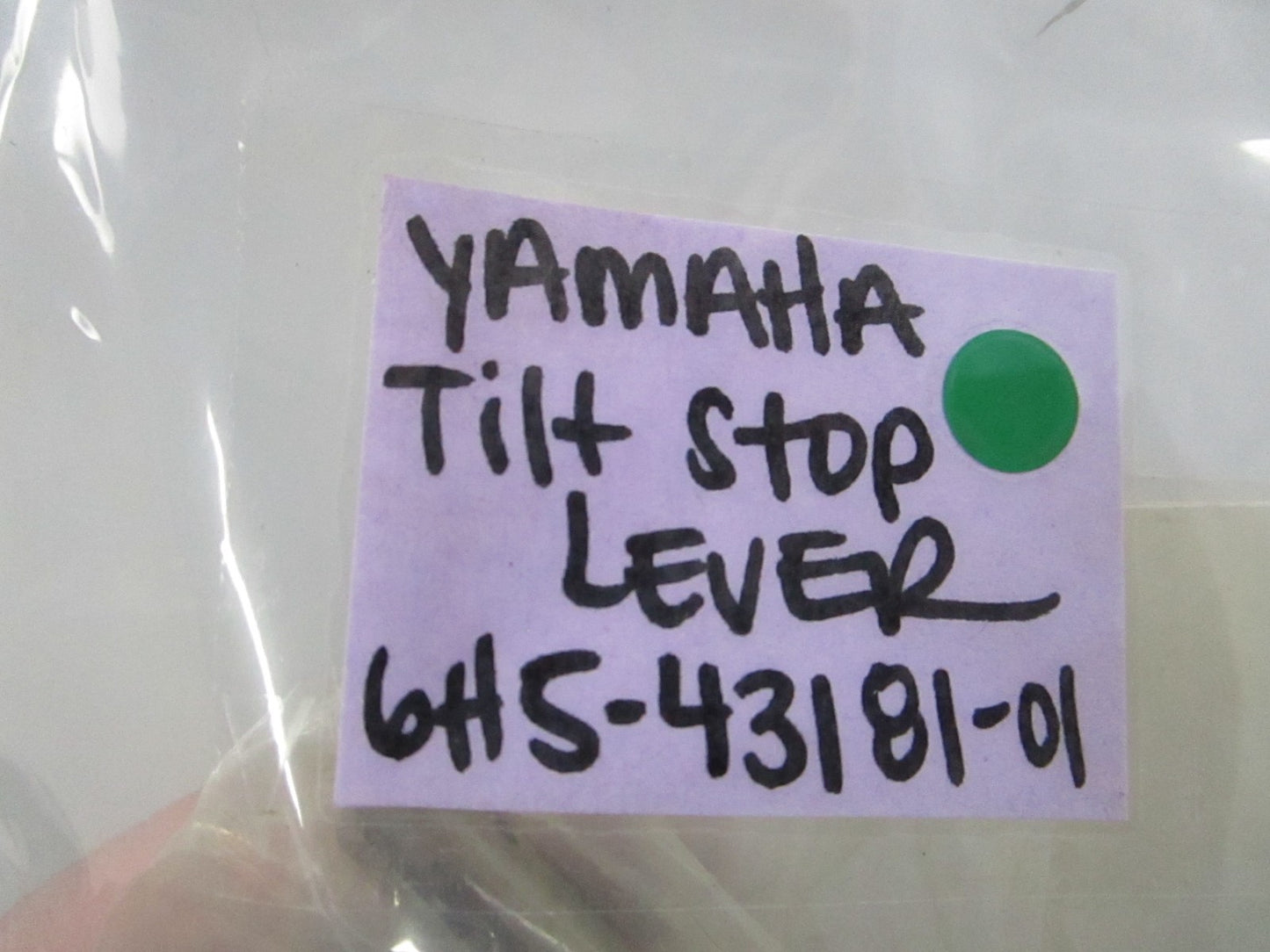 NEW OEM 6H5-43181-01-00 Yamaha Tilt Stop Lever 0810