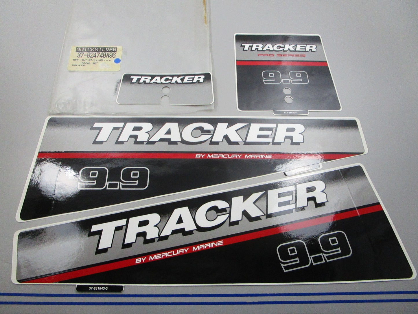 NEW OEM 37-824740A96 Mercury Quicksilver Decal Set 0810