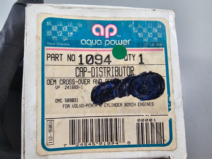 NEW 1094 Replaces: Volvo Penta 241669-1 Aqua Distributor Cap 0810