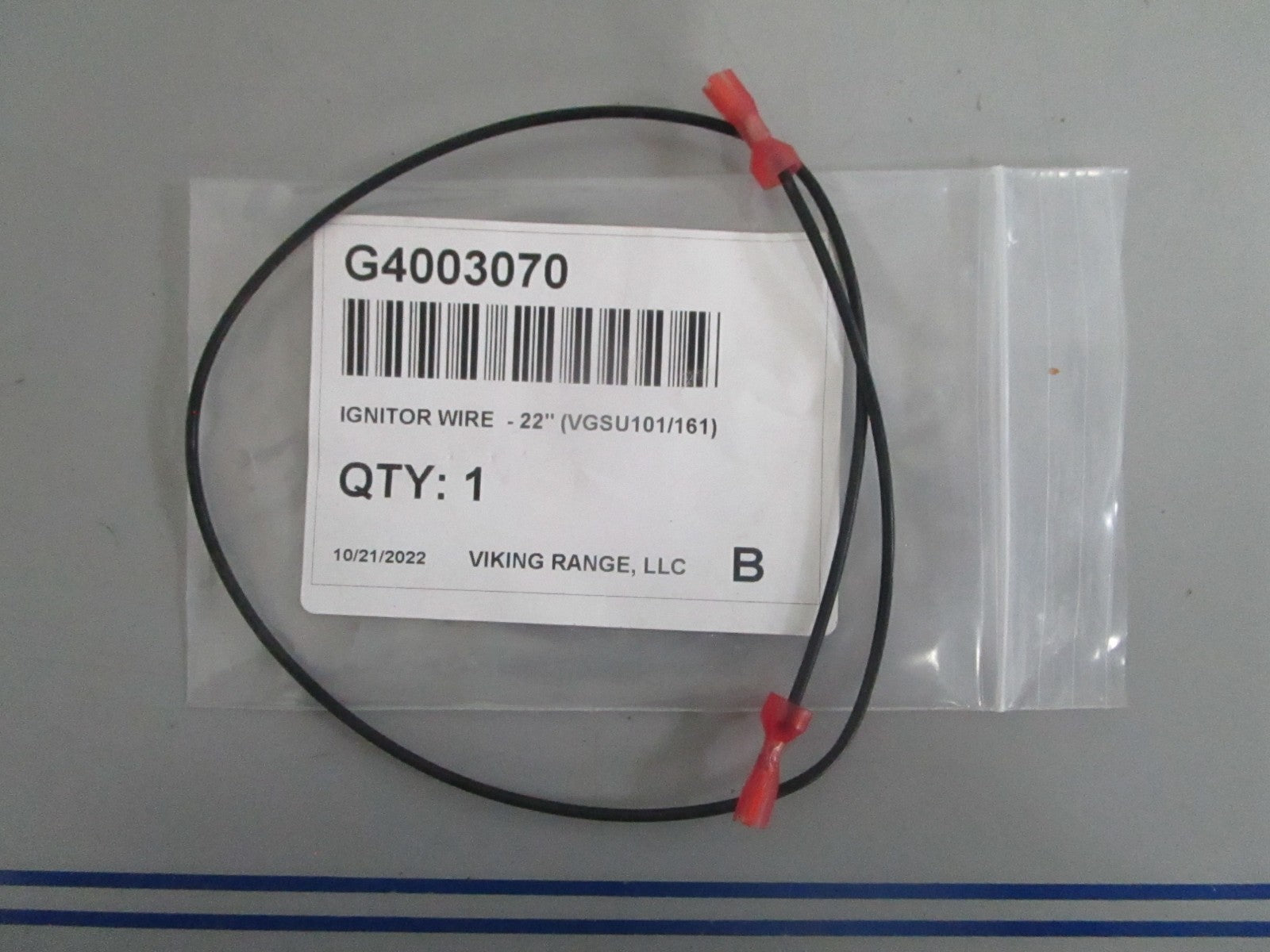 *NEW OEM* 0820 Viking Ignitor Wire G4003070