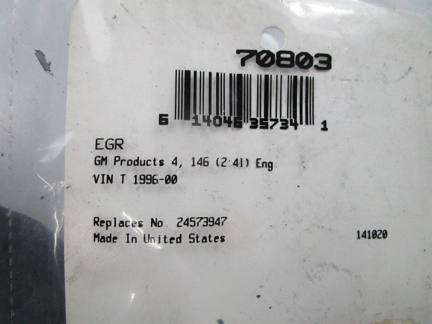*NEW* 0810 Fel-Pro EGR Gasket 70803
