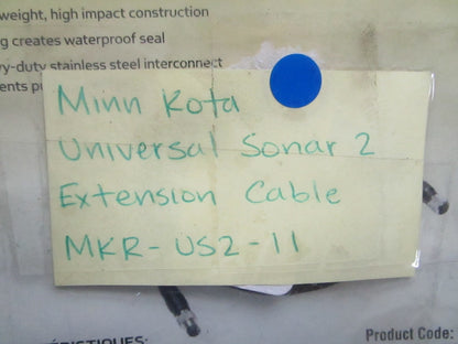 *NEW* 0820 Minn Kota Universal Sonar 2-Extension Cable MKR-US2-11