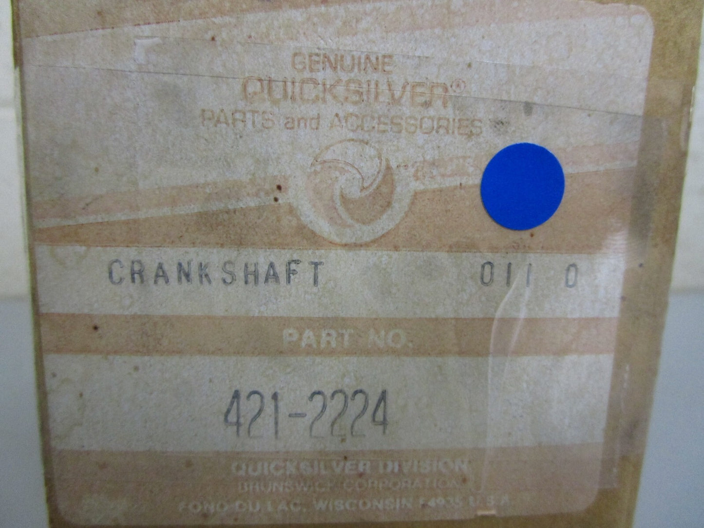 *NEW OEM* 0820 Mercury Quicksilver Crankshaft 421-2224