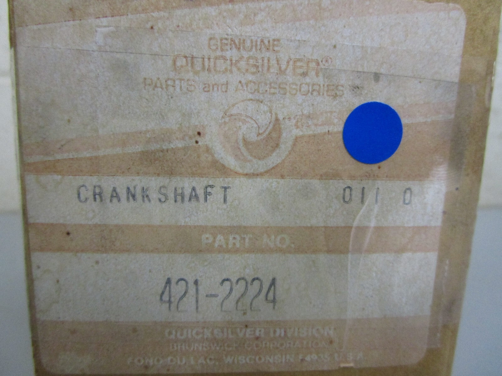 *NEW OEM* 0820 Mercury Quicksilver Crankshaft 421-2224