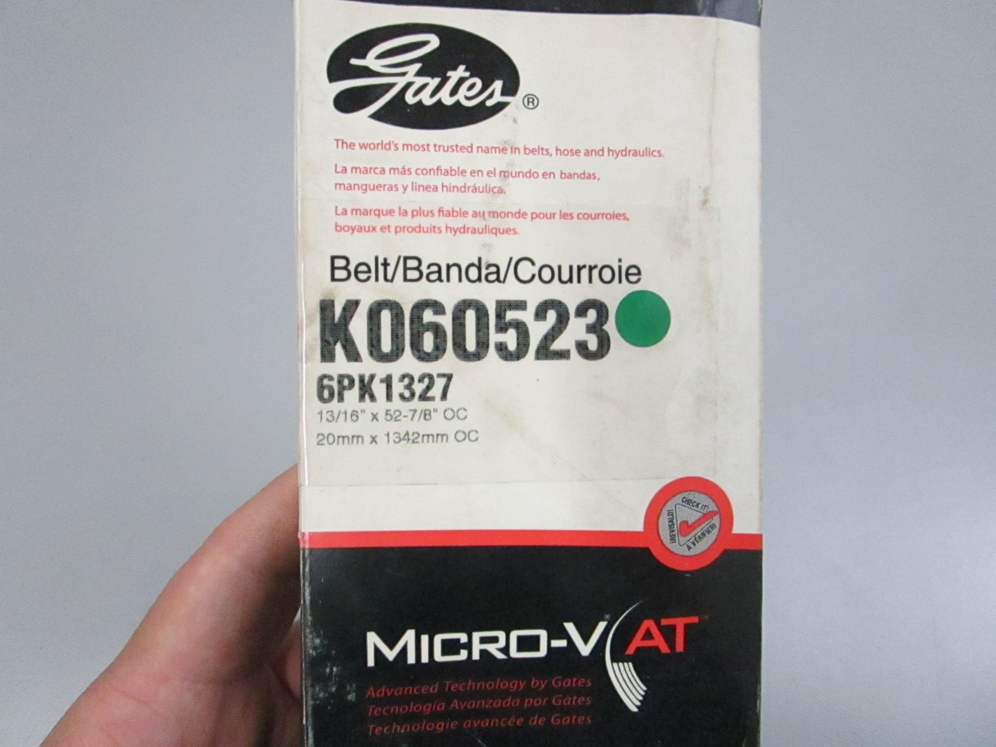 Gates NEW Micro-V Serpentine Belt K060523 6-Rib 52.875" Mercedes Nissan NOS 0810