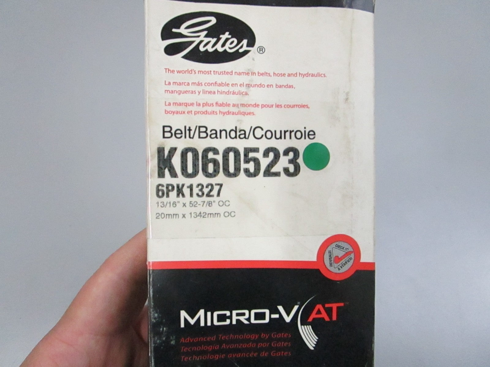Gates NEW Micro-V Serpentine Belt K060523 6-Rib 52.875" Mercedes Nissan NOS 0810