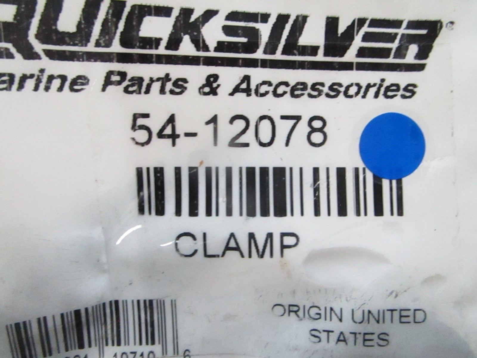 *NEW OEM* 0810 Mercury Quicksilver Clamp 54-12078