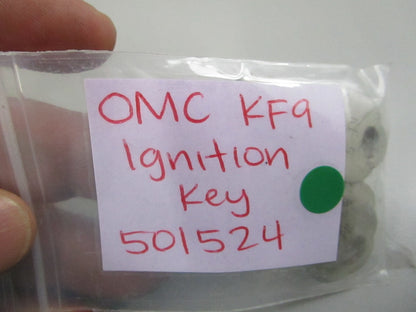 NEW OEM (LOT OF 2) 501524 05015274 OMC Johnson Evinrude KF9 Ignition Key 0810