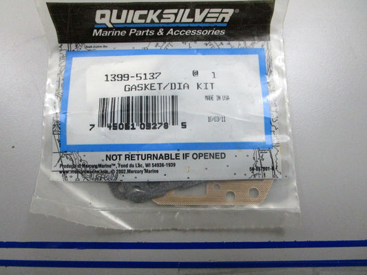 *NEW OEM* 0810 Mercury Quicksilver Gasket/Diaphragm Kit 1399-5137