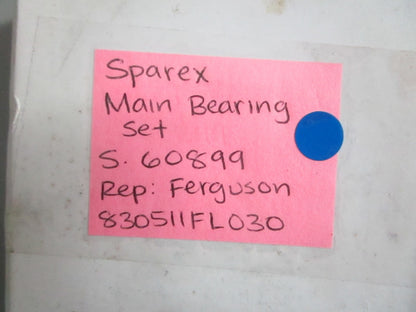 NEW S.60899 Sparex Main Bearing Set Rep: 830511FL030 Ferguson 0820