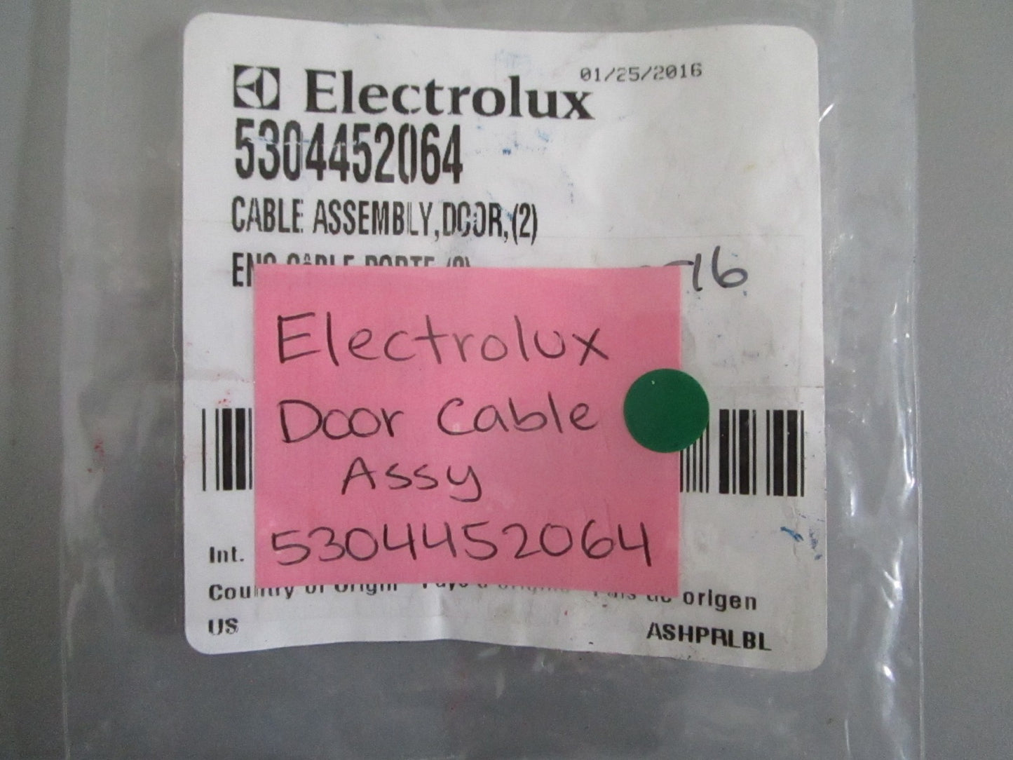 NEW OEM 5304452064 Electrolux Door Cable Assy 0820