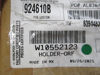 NEW OEM W10552123 Whirlpool Orifice Holder 0810