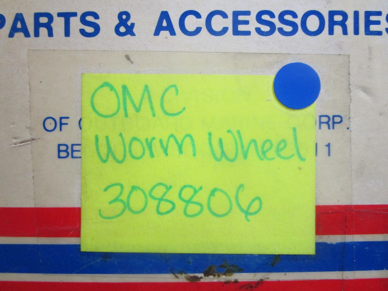 *NEW OEM* 0810 OMC Johnson Evinrude Worm Wheel 308806 0308806
