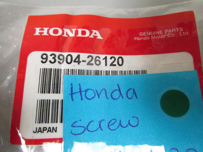 NEW OEM (LOT OF 2) 93904-26120 Honda Screw 0810