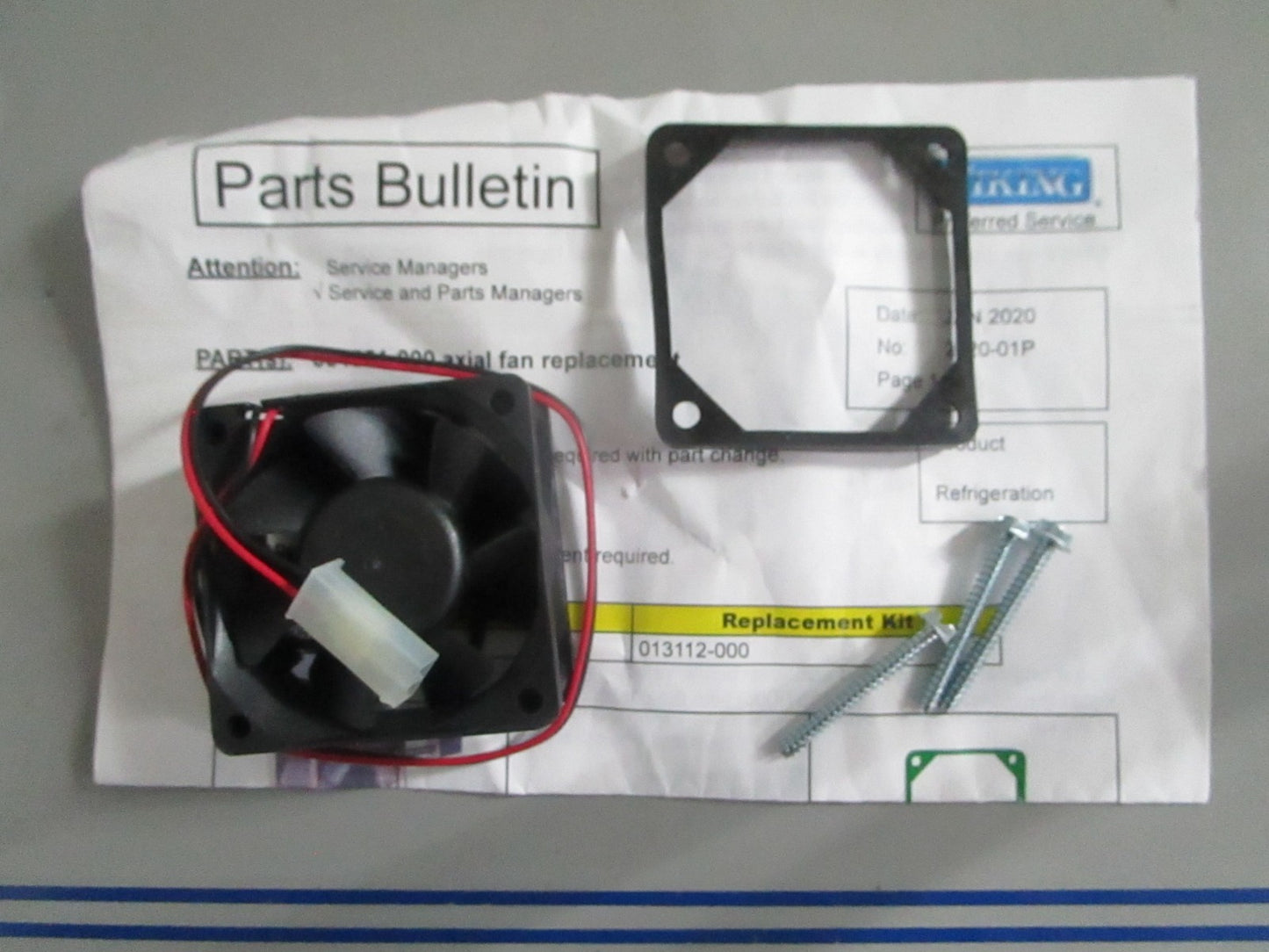 *NEW OEM* 0820 Viking Noise Reduction Fan Kit 013112-000