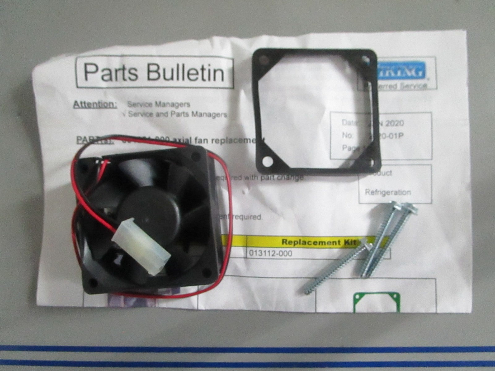 *NEW OEM* 0820 Viking Noise Reduction Fan Kit 013112-000