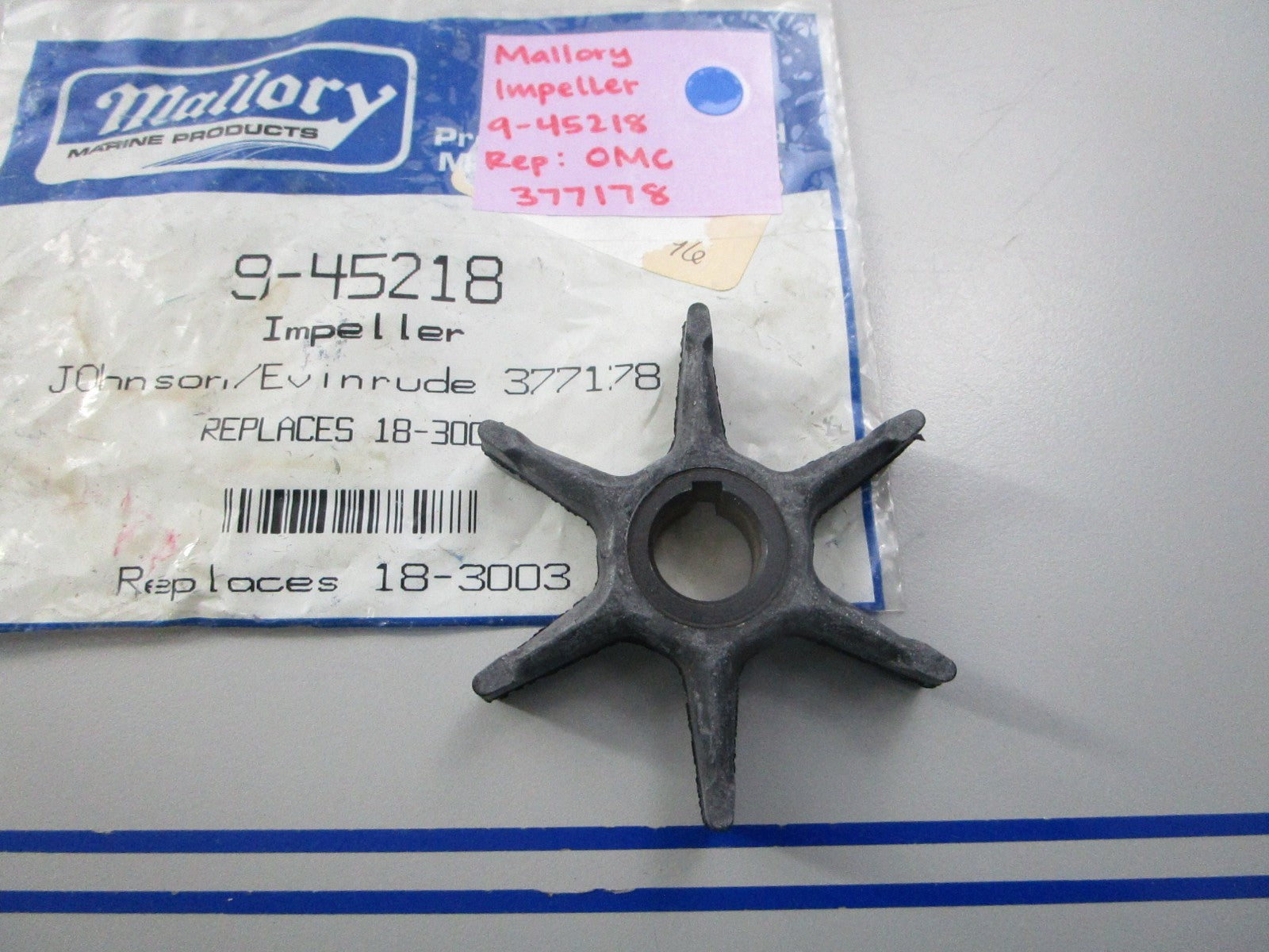 NEW 9-45218 Replaces: OMC 377178 0377178 Mallory Impeller 0810