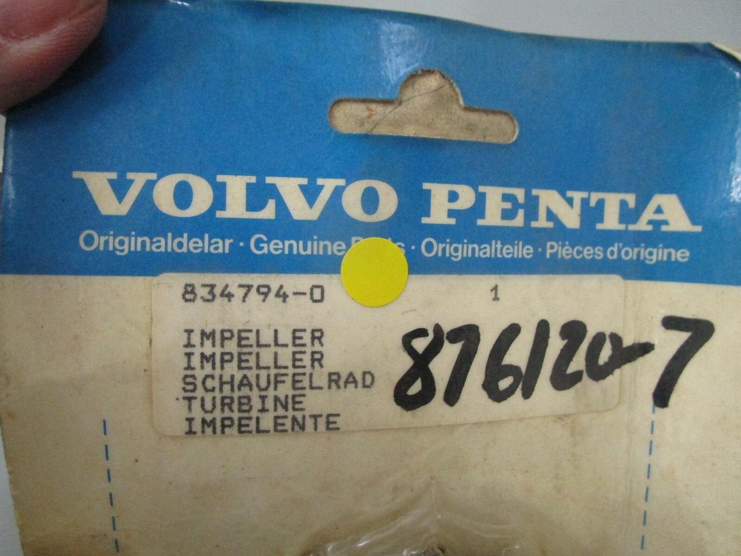 *NEW OEM* 0810 Volvo Penta Impeller 834794-0