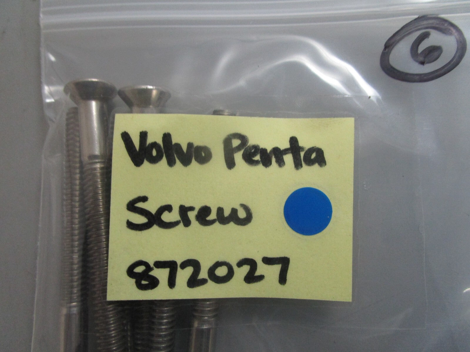 *NEW OEM* 0810 Volvo Penta Screw 872027