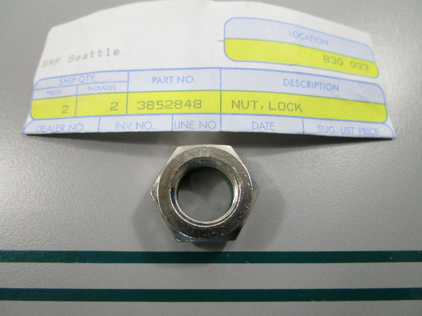 NEW OEM 3852848 OMC Johnson Evinrude Locknut 0810