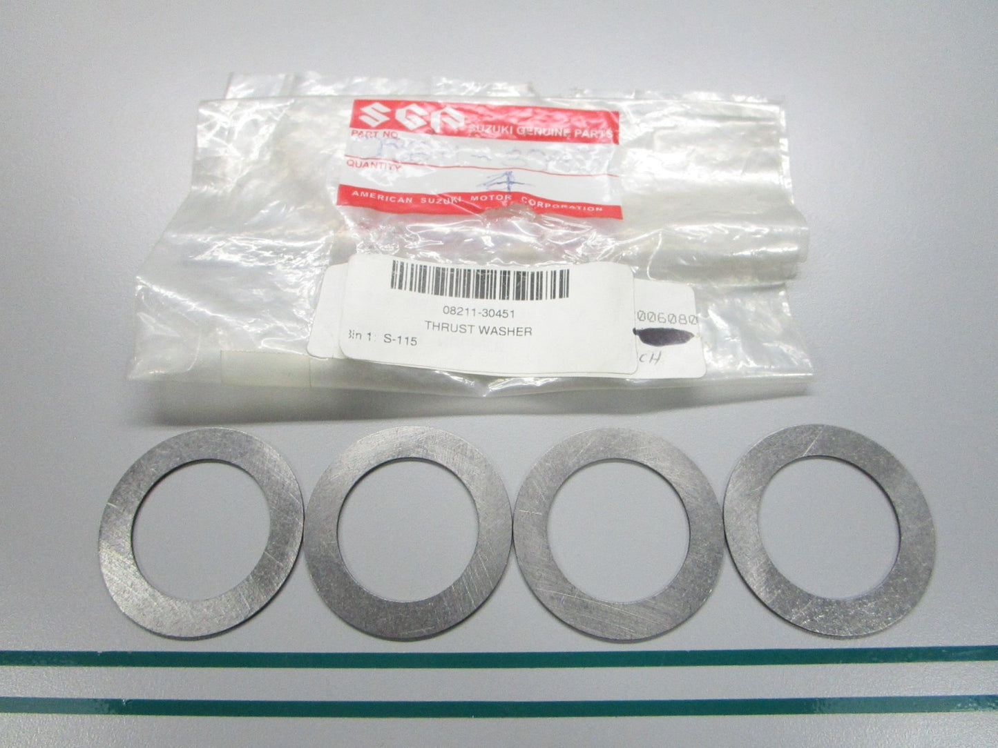 NEW OEM (LOT OF 4) 08211-30451 Suzuki Thrust Washer 0810