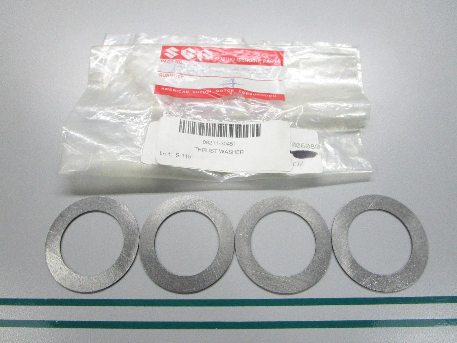 NEW OEM (LOT OF 4) 08211-30451 Suzuki Thrust Washer 0810