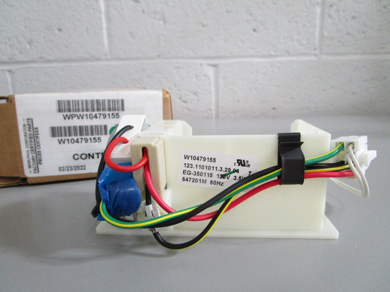 Whirlpool NEW OEM Refrigerator Damper Control Assembly WPW10479155 NOS Part 0820