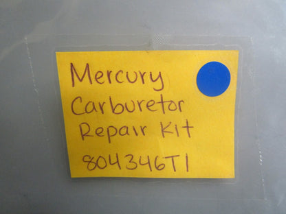 *NEW OEM* 0820 Mercury Quicksilver Carburetor Repair Kit 804346T1