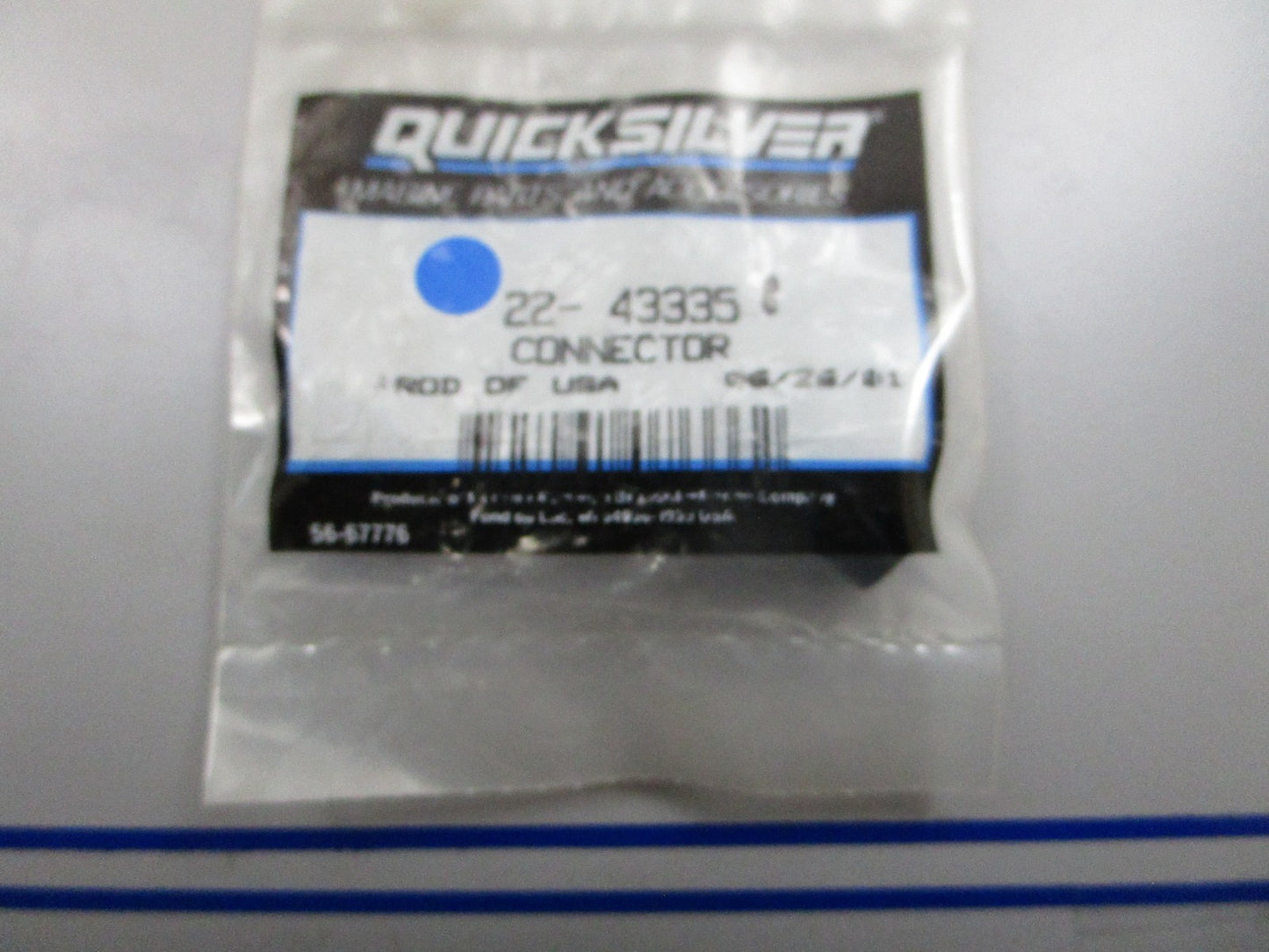 *NEW OEM* 0810 Mercury Quicksilver Connector 22-43335 1