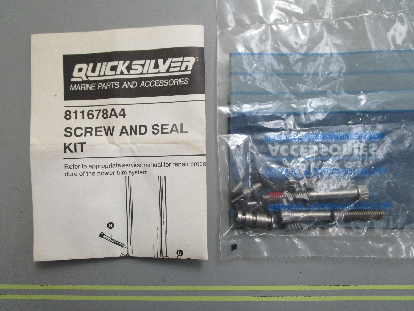 *NEW OEM* 0820 Mercury Quicksilver Repair Kit 811678A4