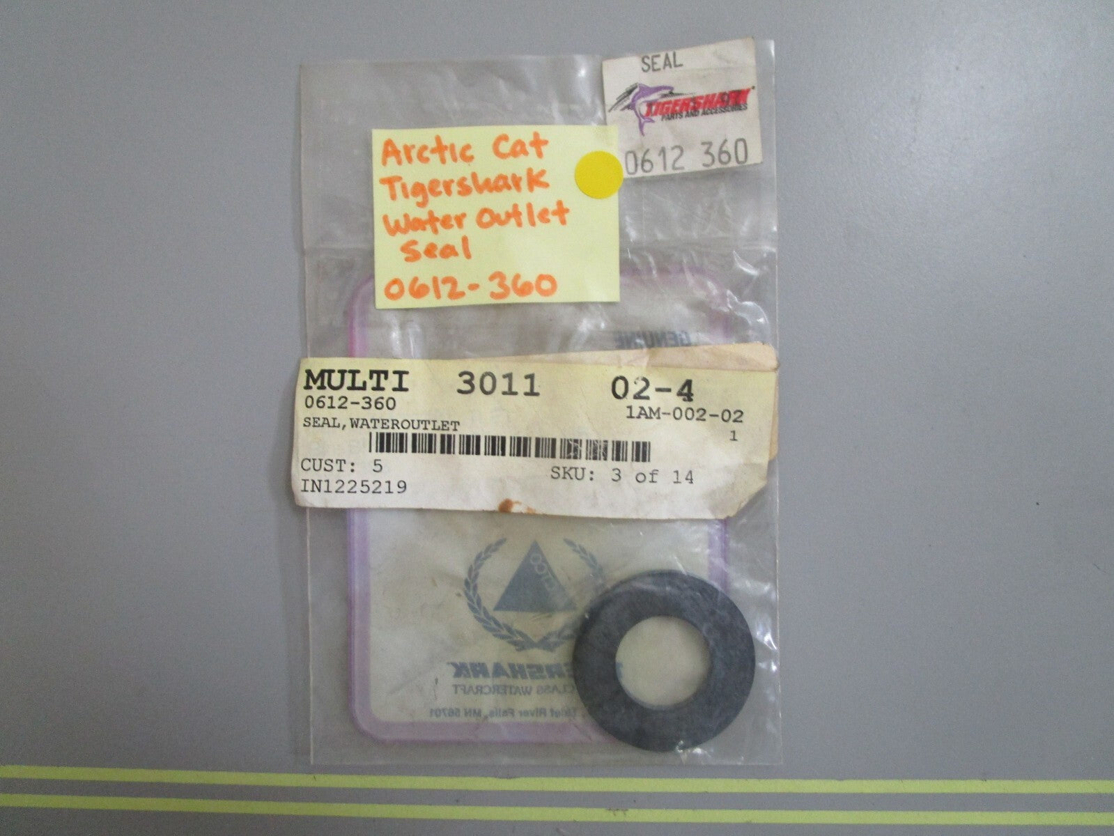 *NEW OEM* 0770 Arctic Cat Tigershark Water Outlet Seal 0612-360