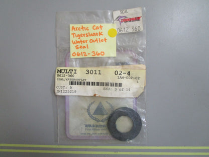 *NEW OEM* 0770 Arctic Cat Tigershark Water Outlet Seal 0612-360