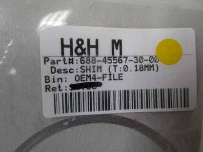 *NEW OEM* 0810 Yamaha (T:0.18MM) Shim 688-45567-30-00