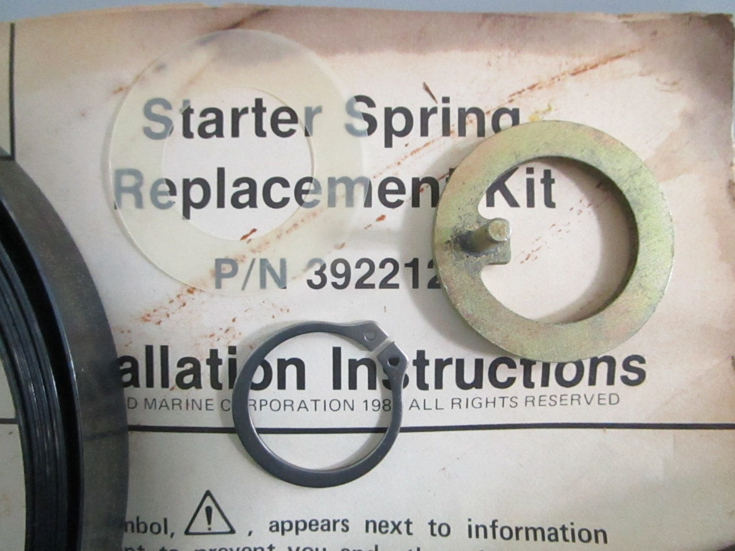 NEW OEM 392212 0392212 OMC Johnson Evinrude Starter Spring Kit 0820