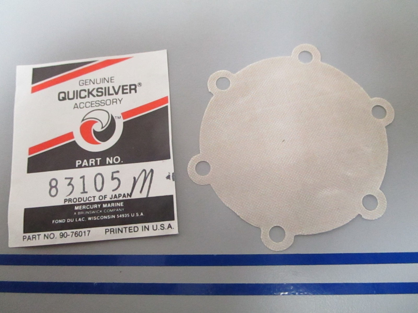 NEW OEM 83105M Mercury Quicksilver Diaphragm 0810