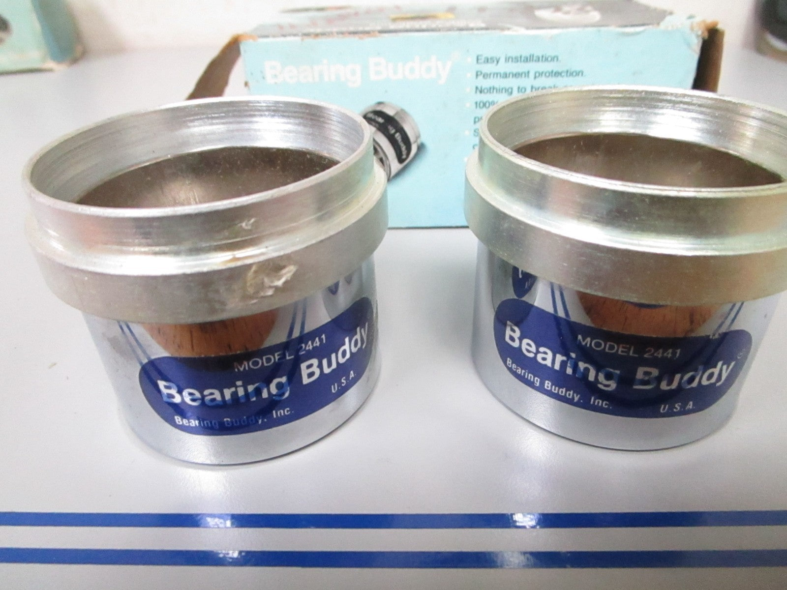 NEW OEM Model 2441 Bearing Buddy Trailer Wheel Bearing Protector Set 0720