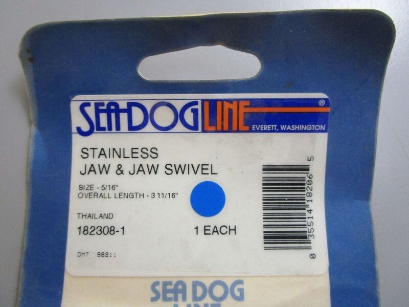 *NEW* 0770 SeaDog Line StainLess Jaw & Jaw Swivel 182308-1