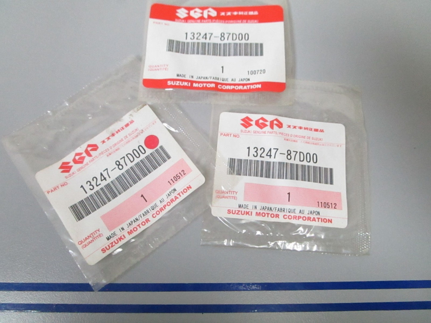 NEW OEM (LOT OF 3) 13247-87D00 Suzuki O-Ring 0810