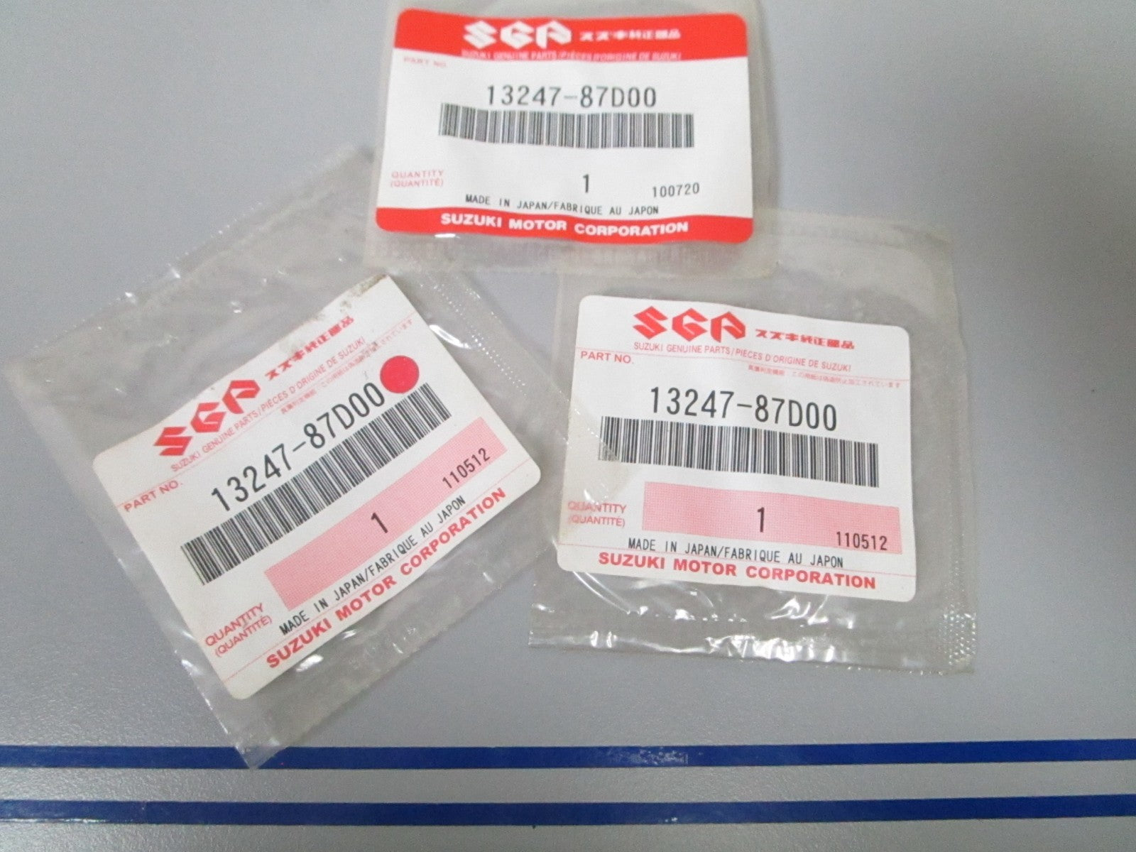 NEW OEM (LOT OF 3) 13247-87D00 Suzuki O-Ring 0810