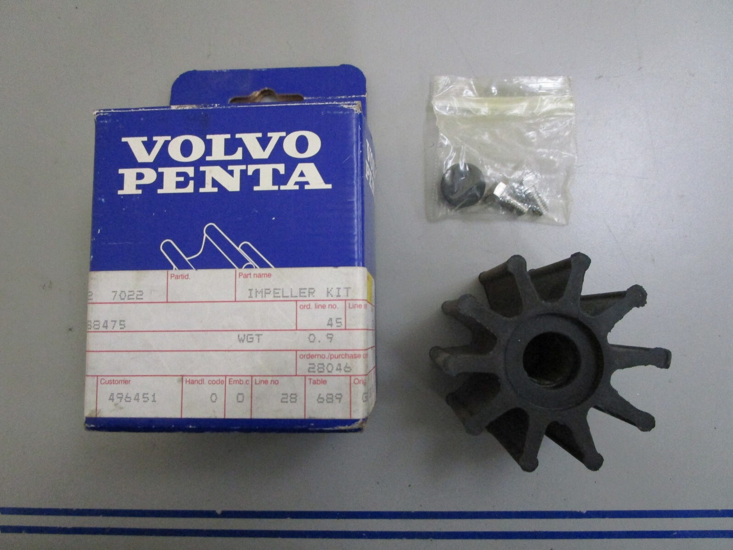 *NEW OEM* 0820 Volvo Penta Impeller Kit 3588475