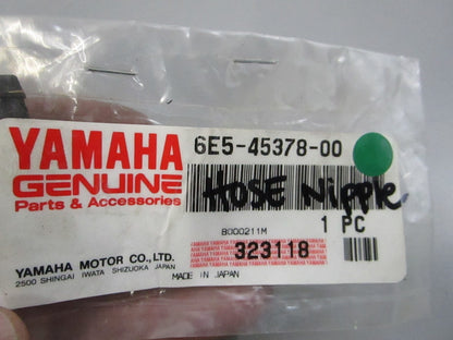 NEW OEM 6E5-45378-00-00 Yamaha Hose Nipple 0810