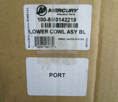 *NEW OEM* 0720 Mercury V8 Racing & Pro XS Port Lower Cowl Cover Ay 100-8M0142219